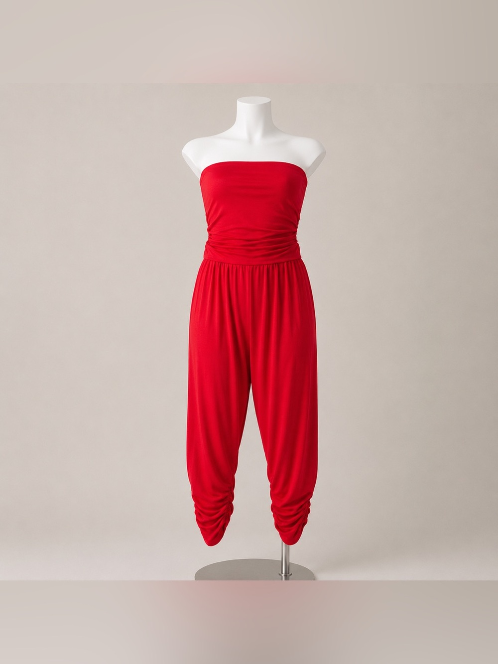 Rouge Collection Strapless Red Harem Jumpsuit – Size 4X - Picture 2 of 13